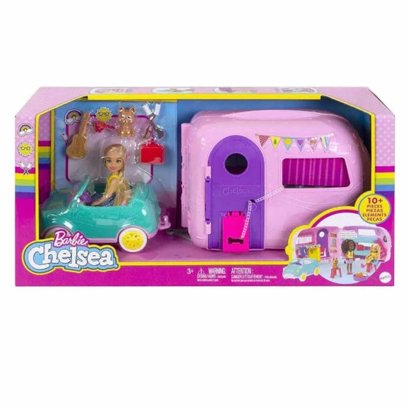 Barbie Club Chelsea Karavanı Oyun Seti Chelsea'nin Yavru Köpeği ve Aksesuarları - Resim 3