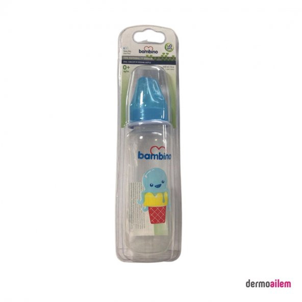 Bambino Pp Kavramalı Biberon 250 ml Mavi