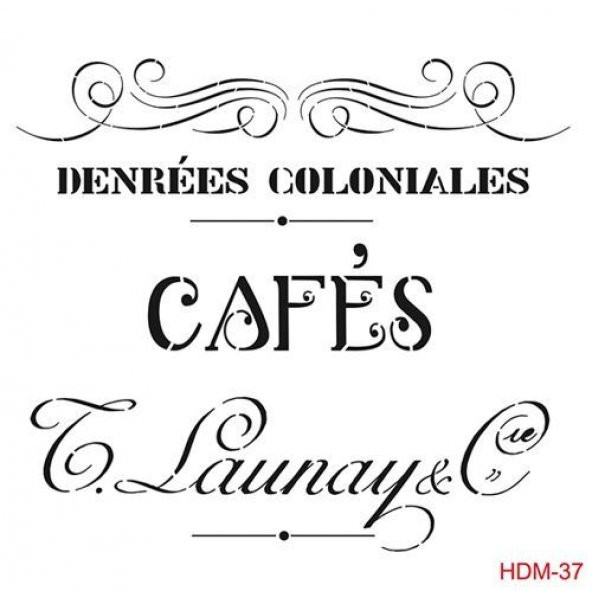 Cadence Home Decor Midi Stencil Boyama Şablonu 25x25 cm. HDM-37