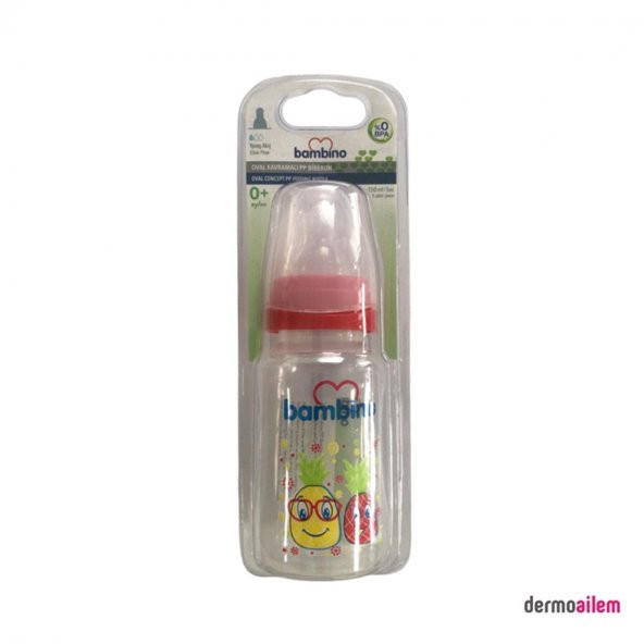 Bambino Kavramalı Pp Biberon 150 Ml Kırmızı B026