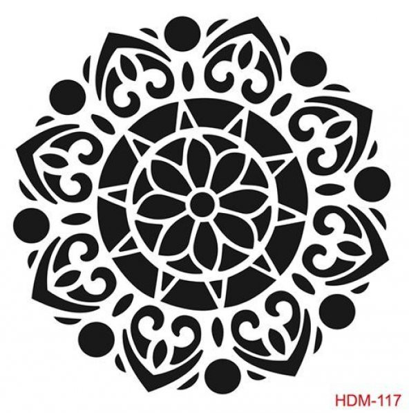 Cadence Home Decor Midi Stencil Boyama Şablonu 25x25 cm. HDM-117