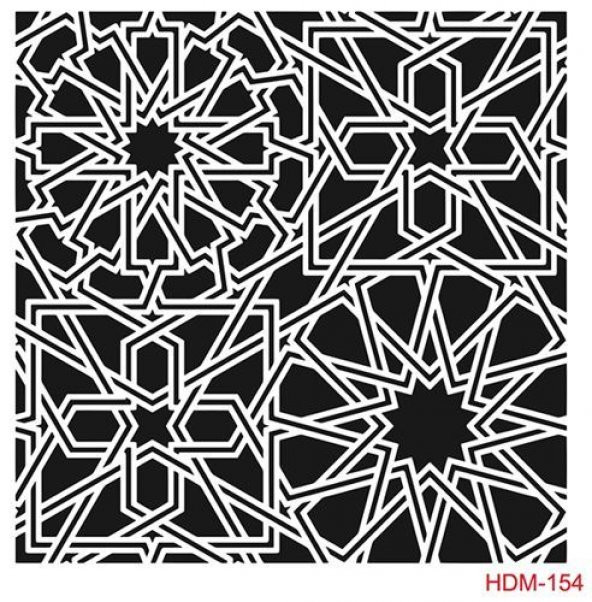 Cadence Home Decor Midi Stencil Boyama Şablonu 25x25 cm. HDM-154