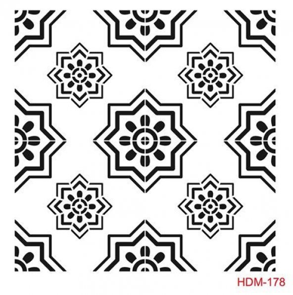 Cadence Home Decor Midi Stencil Boyama Şablonu 25x25 cm. HDM-178