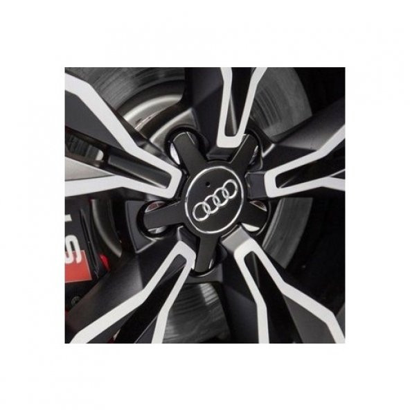 Karva Audi Siyah Ahtapot 5 Kol Jant Göbeği Kapağı 135 mm - 2