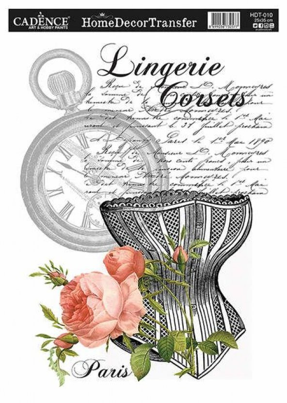 Cadence Home Decor Transfer 25x35 cm. HDT-010