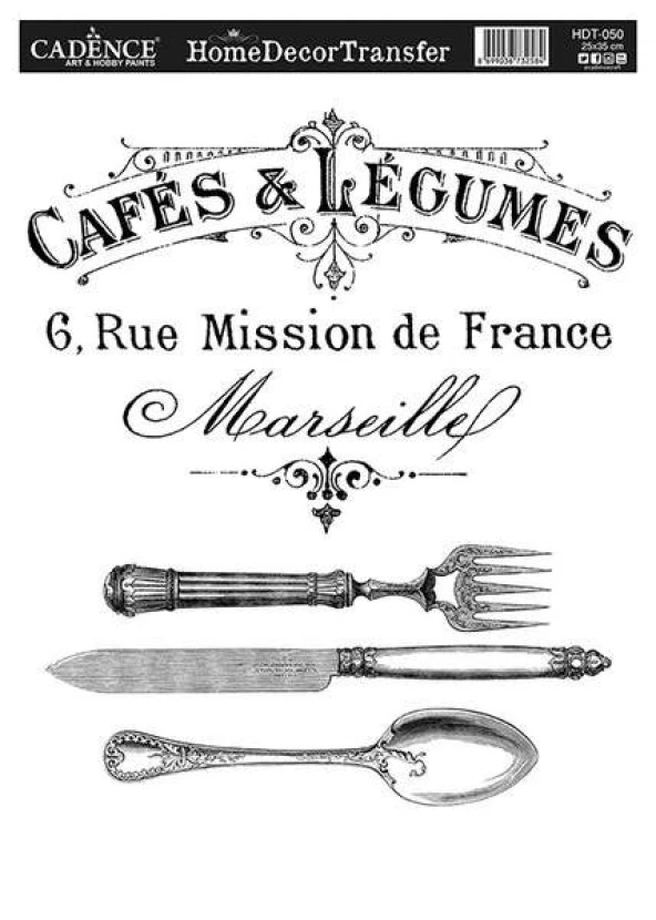 Cadence Home Decor Transfer 25x35 cm. HDT-050 ürün görseli