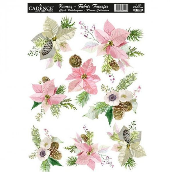 Cadence Kumaş Transfer 25x35 cm. FT-35