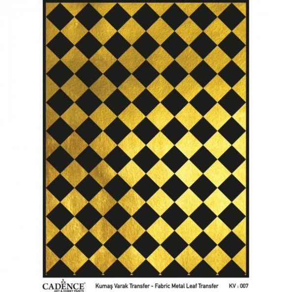 Cadence Altın Varak Kumaş Transfer 30x42 cm. KV-007