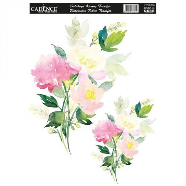Cadence Suluboya Kumaş Transfer 25x35 cm. KTSB-015 ürün görseli