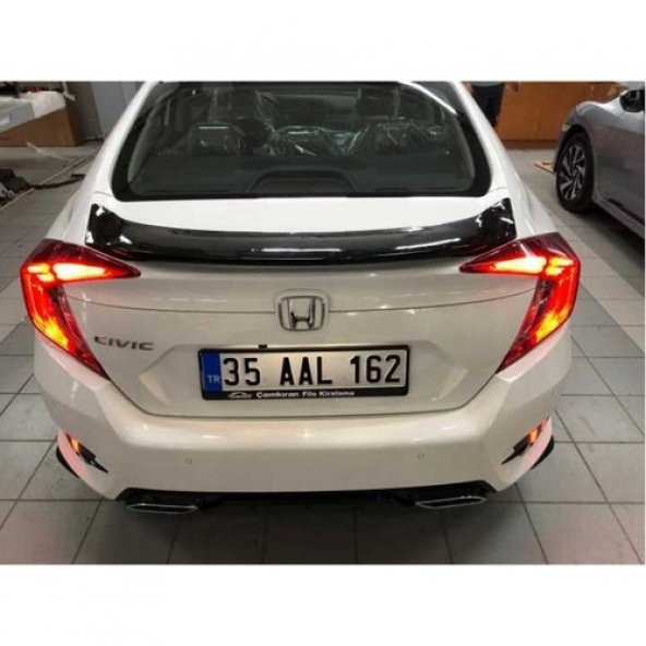 Çmk Honda Civic Fc5 2016-2020 Oval Spoiler (Boyasız) - 1