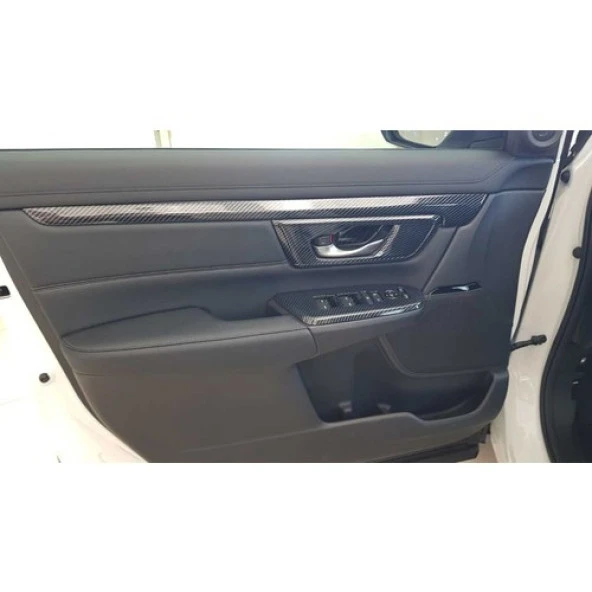 Çmk Honda Cr-V 2018-2021 Iç Kapı Açma Kolu Kaplaması Karbon - 2