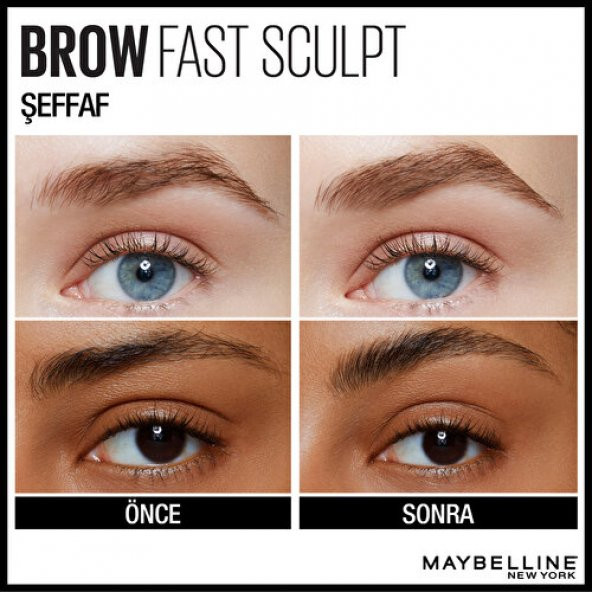MAYBELLINE NEW YORK BROW FAST SCUPT KAŞ MASKARASI- 10 CLEAR - 3