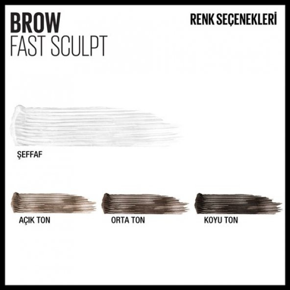 MAYBELLINE NEW YORK BROW FAST SCUPT KAŞ MASKARASI- 10 CLEAR - 4