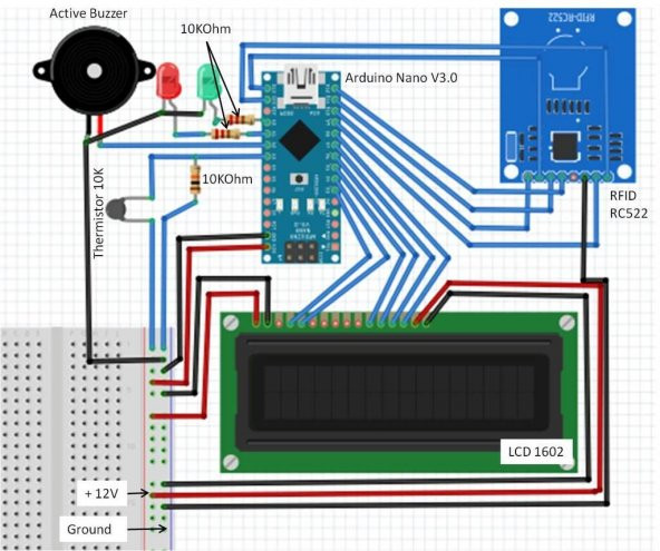 Rfid-Arduino Kapı Kilit Sistemi Plastik Aparat - 5