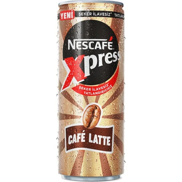 Nescafe Latte Xpress Şekersiz Soğuk Içecek 250 ml x 24 'lü