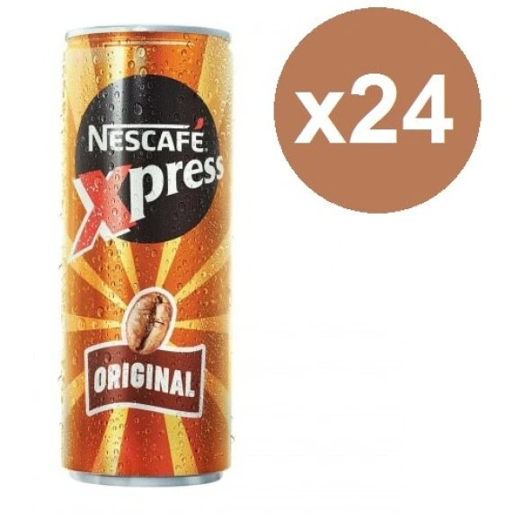 Nescafe xpress White Original Soğuk Kahve 250 ML x 24 Adet