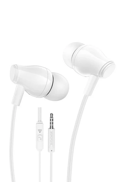 Polham  1.2 Metre 6D 3.5mm Mikrofonlu Kulaklık, Hifi Ses Destekli, Kulakiçi Silikonlu Kulaklık - 6