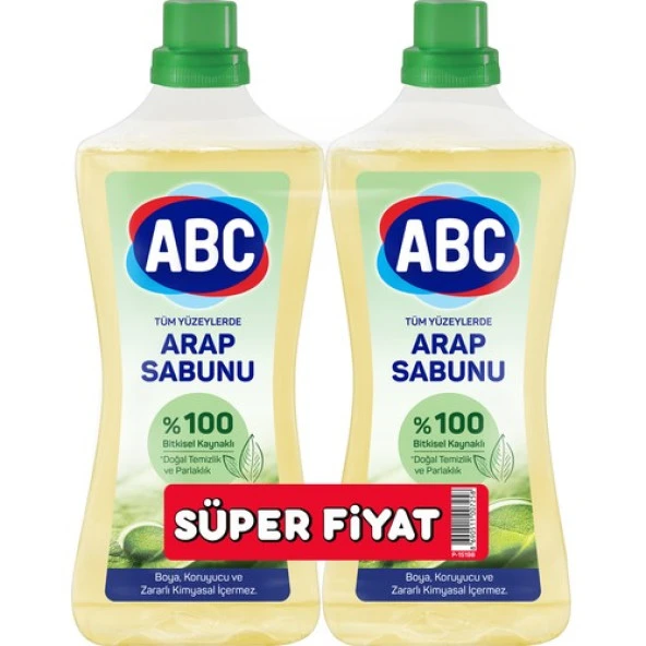 Abc Sıvı Arap Sabunu 2Li Paket (900 Ml + 900 Ml)