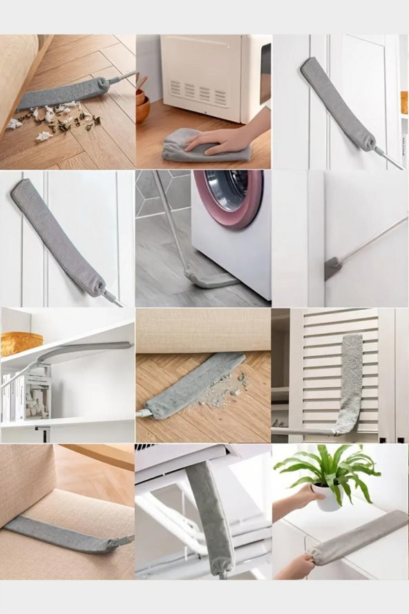 Smarter Dip Köşe Toz Toplayıcı Esnek Mop Mikrofiber Paspas - 6