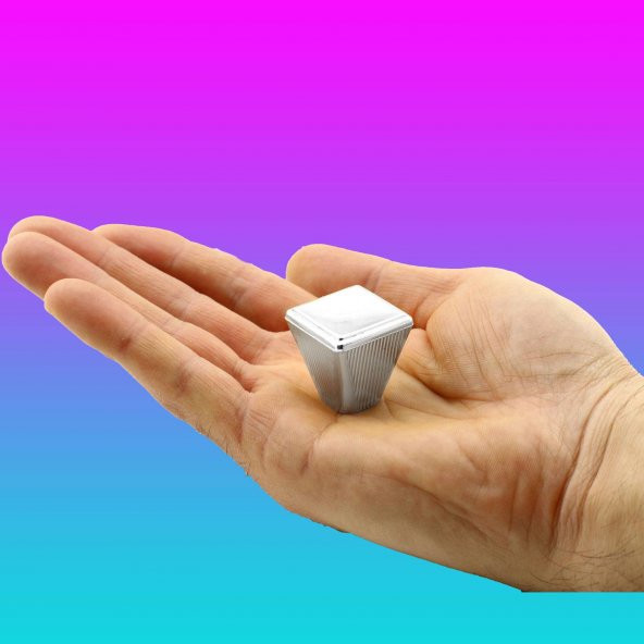 Mobilya Düğme Dolap Çekmece Kulpu Kulbu Plastik Krom Tek Vidalı Kulp - Resim 3