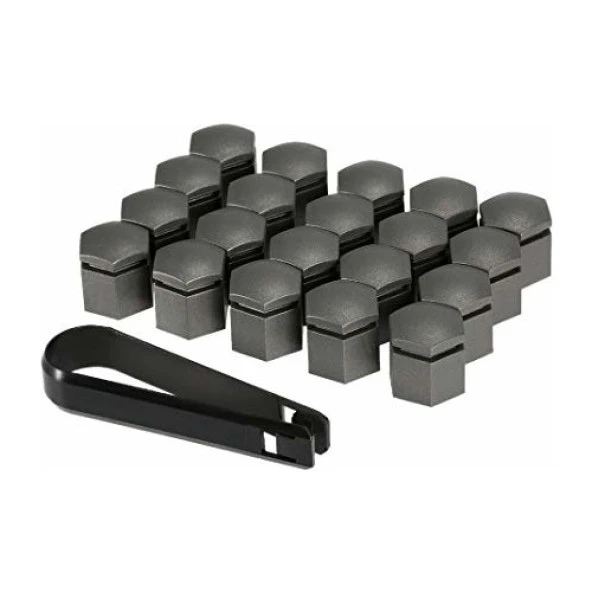 Üniversal Gri Bijon Kapağı 19mm - 1