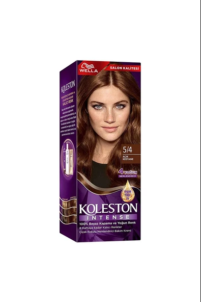 Koleston Intense Saç Boyası 5/4 Açık Kestane - Salon Kalitesi - 5