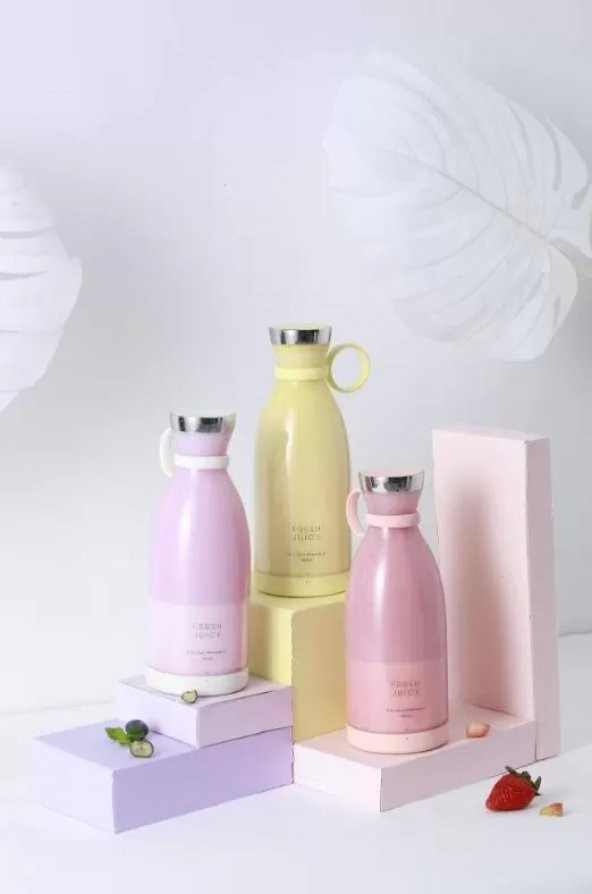Mini Meyve Sıkacağı Taşınabilir USB Elektrikli Blender - 7
