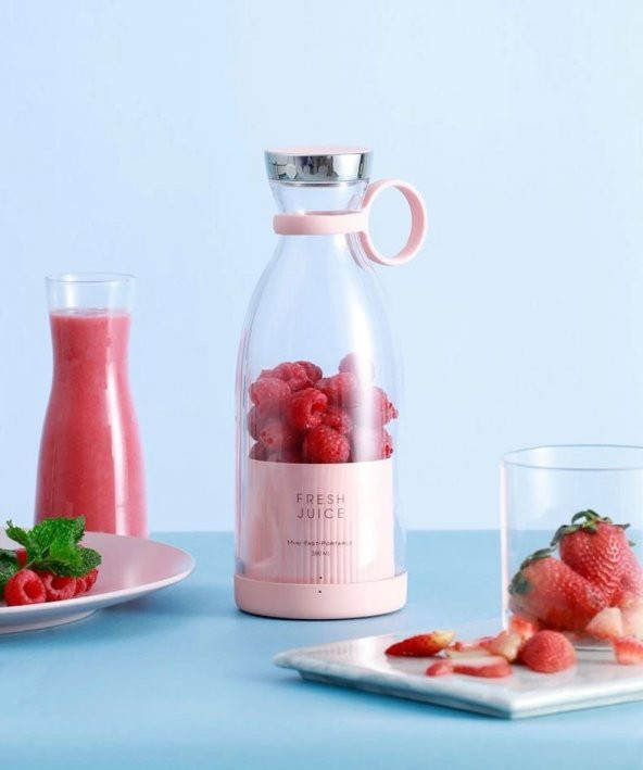 Mini Meyve Sıkacağı Taşınabilir USB Elektrikli Blender - 9