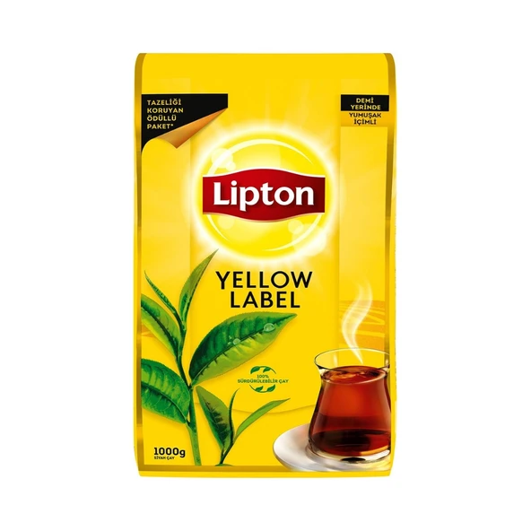 Lipton Yellow Label Dökme Çay 1000 gr X 9 Lu