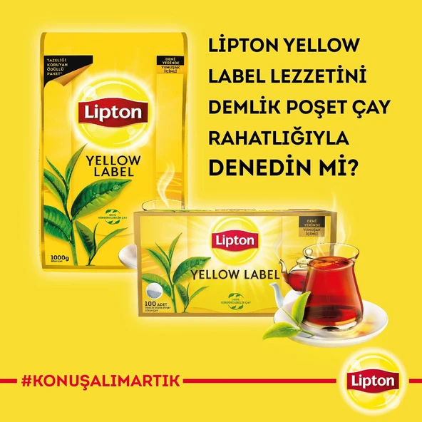 Lipton Yellow Label Dökme Çay 1000 gr X 9 Lu - 6