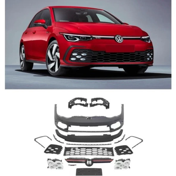 Leonpart Volkswagen Golf 8 Gtı Ön Tampon ve Panjur Seti - 2