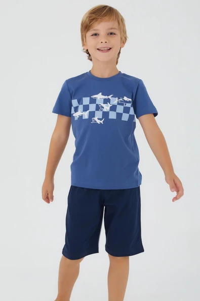 Roly Poly 3090 Garson The Blue Whale Erkek Çocuk Bermuda Takım