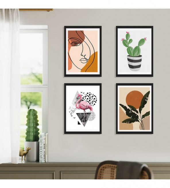 Yapışkanlı Sök Tak Siyah 2'li Çerçeve 20x30cm - 3