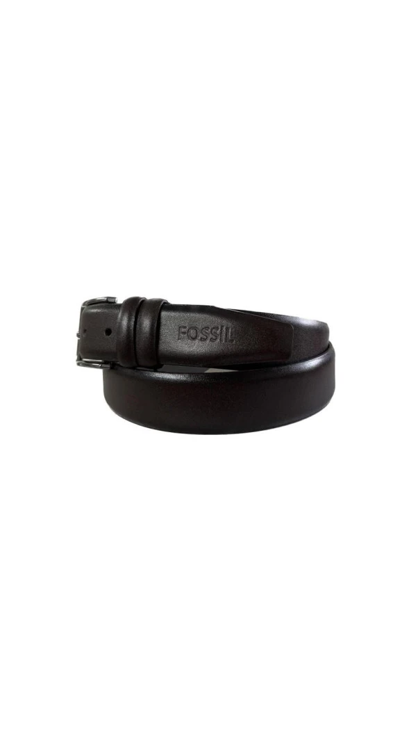 Fossil Düz Dikiş Hakiki Deri klasik Kahve 3,5 cm Erkek Kemeri-120cm - 2