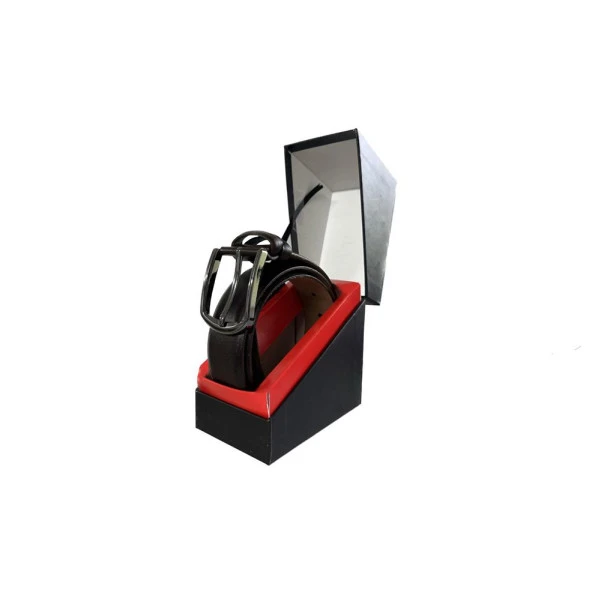 Fossil Düz Dikiş Hakiki Deri klasik Kahve 3,5 cm Erkek Kemeri-125cm - Resim 4