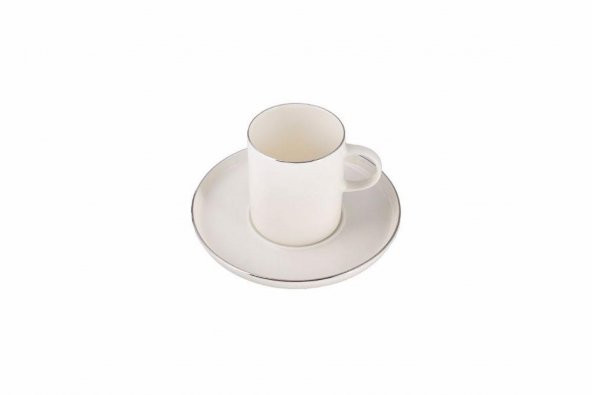 Porland Chopin Platin Tabaklı Çay Fincanı 200cc 04ALM007755 - 2
