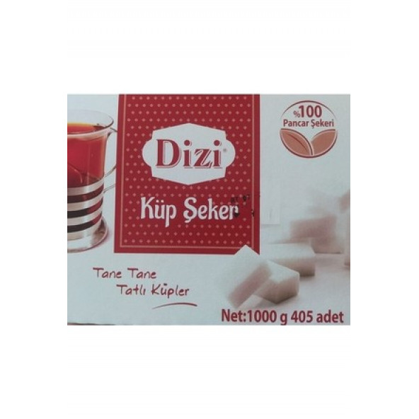 DİZİ KÜP ŞEKER 1000 GR 405 ADET
