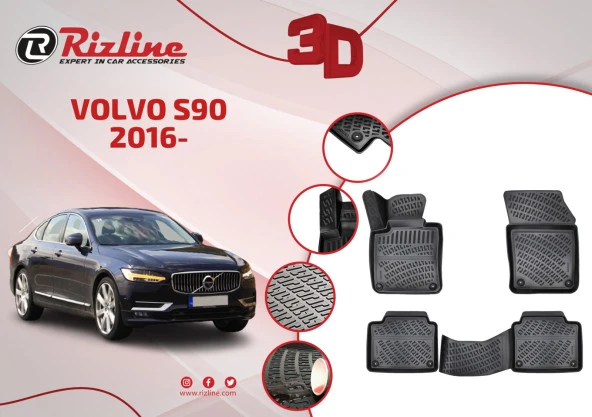 Volvo S90 2016+ 3d Paspas