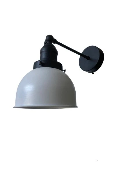 Dylight Retro Metal Dekoratif Akrobatik Rustik Siyah Beyaz Mafsallı Duvar Aplik - Resim 2