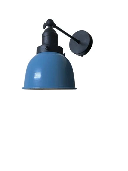Dylight Retro Metal Dekoratif Rustik Akrobatik Mavi Mafsallı Duvar Aplik - 2
