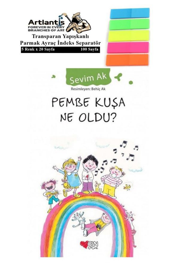 Pembe Kuşa Ne Oldu Sevim Ak 90 Sayfa Karton Kapak 1 Adet Fosforlu Transparan Kitap Ayraç 1 Paket