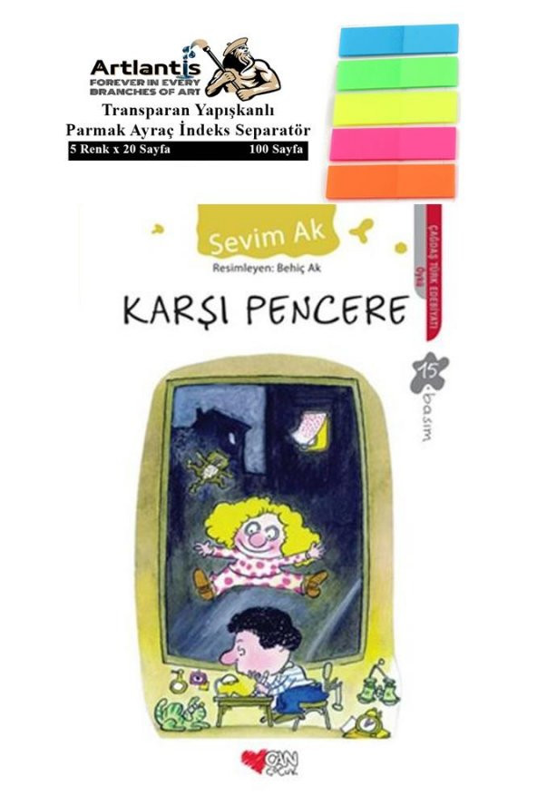 Karşı Pencere Sevim Ak 109 Sayfa Karton Kapak 1 Adet Fosforlu Transparan Kitap Ayraç 1 Paket