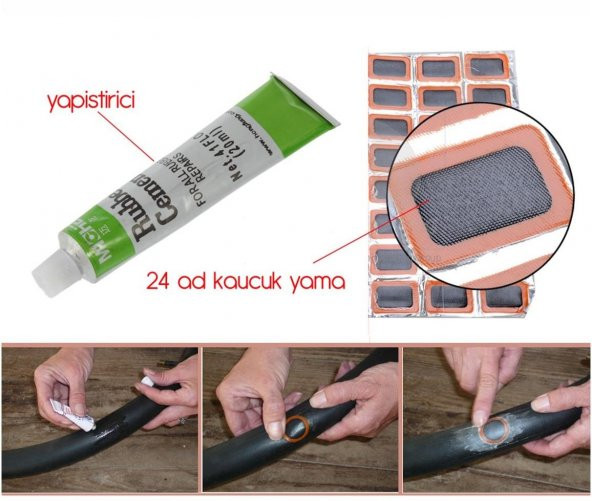 Zhltools Bisiklet Lastik Yaması 24 Adet - 4