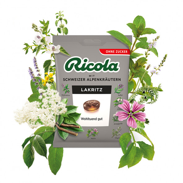 Ricola LAKRITZ Meyan Kökü Özlü Pastil - ŞEKER İLAVESİZ - 3
