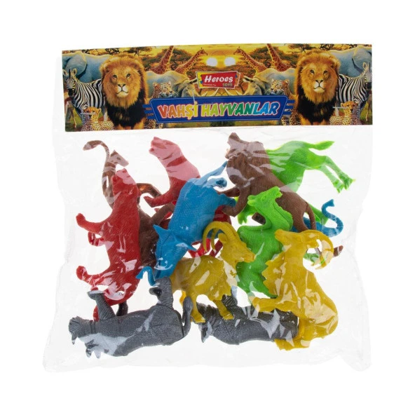 Heroes Toys Poşetli Vahşi Hayvanlar ürün görseli
