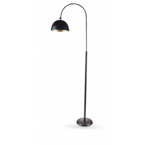 Retro Metal Siyah Dekoratif Köşe Lambası Lambader Hareketli Başlık çap:40 cm