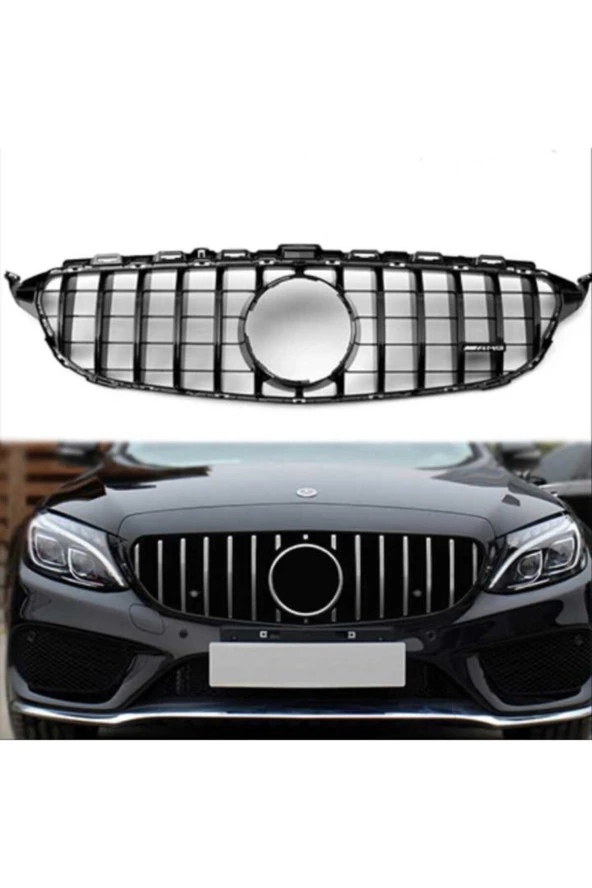 Mercedes Benz W205 C Serisi Gtr Panjur Siyah 2015-2018