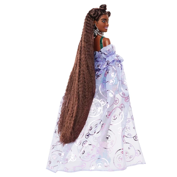 HHN13 Barbie Extra Fancy - Mor Kostümlü Bebek - 6