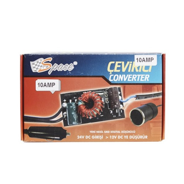 Space Converter Çevirici (24-12V Çevirici) 10 Amper / ICCA50 - 2