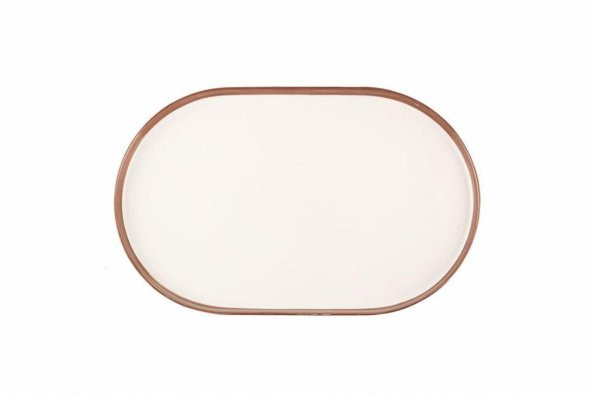 Porland Chopin Bakır Kayık Tabak 32 cm 04ALM007824